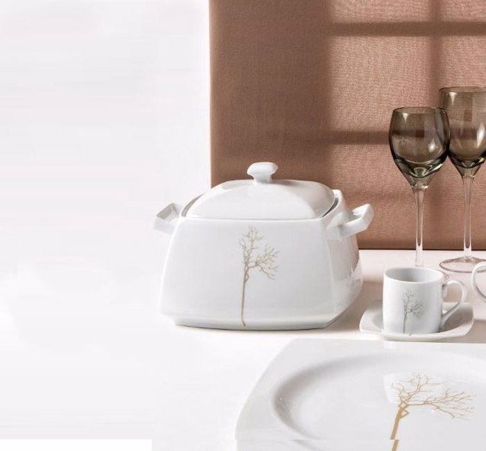 Cryspo Trio Σουπιέρα Πορσελάνης Λευκή 'KYOTO CHAMPAGNE' 5528809C Cryspo Trio Soupiera Porselanis Lefki 'KYOTO CHAMPAGNE' 5528809C